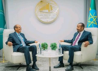 ጠቅላይ ሚኒስትር ዐቢይ አሕመድ (ዶ.ር) ከአፍሪካ ኅብረት ኮሚሽን ሊቀመንበር ጋር ተወያዩ።