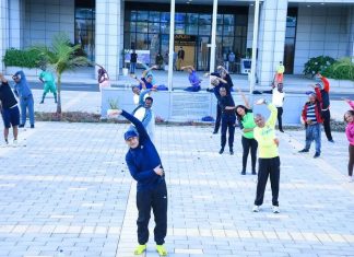 የፌደራል መሪዎች የአካል ብቃት እንቅስቃሴ እና የእግር ኳስ ጨዋታ አካሄዱ።