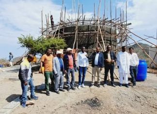 የክልል እና የዞን ከፍተኛ የሥራ ኀላፊዎች በሰሜን ወሎ ዞን ላስታ ወረዳ የልማት ሥራዎችን ተመለከቱ።