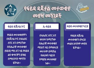 የፋይዳ ዲጂታል መታወቂያ መያዣ መንገዶች ፦
