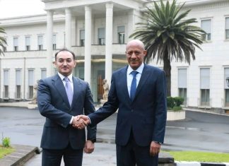 ምክትል ጠቅላይ ሚኒስትር ተመስገን ጥሩነህ ከአዘርባጃን ሪፐብሊክ የፐብሊክ ሰርቪስ እና ማኅበራዊ ፈጠራ ተቋም ሊቀ መንበር ኦልቪ ሜዲዬቭ ጋር ተወያዩ።