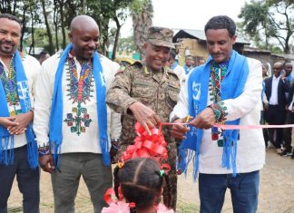 በመርዓዊ ከተማ ሰው ተኮር የመሠረተ ልማት ሥራዎች ለአገልግሎት ክፍት ኾነዋል።