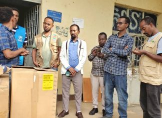 ለመተማ ጠቅላላ ሆስፒታል የሕክምና ቁሳቁስ ድጋፍ ተደረገ።