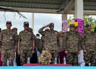 የሁርሶ ማሰልጠኛ ማዕከል ምልምል ወታደሮችን እያስመረቀ ነው።