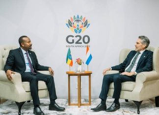 ጠቅላይ ሚኒስትር ዐቢይ አሕመድ (ዶ.ር) ከኔዘርላንድ ጠቅላይ ሚኒስትር ዲክ ሾፍ ጋር ተወያዩ።