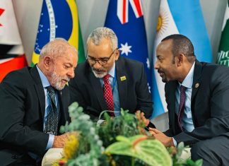 ጠቅላይ ሚኒስትር ዐቢይ አሕመድ (ዶ.ር) ከብራዚል ፕሬዝደንት ሉዊዝ ኢናችዮ ሉላ ደ ሲልቫ ጋር ተወያዩ።