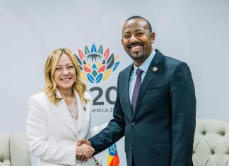 ጠቅላይ ሚኒስትር ዐቢይ አሕመድ (ዶ.ር) ከጣልያን ጠቅላይ ሚኒስትር ጂኦርጂያ ሜሎኒ ጋር ተወያዩ።