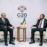 ጠቅላይ ሚኒስትር ዐቢይ አሕመድ (ዶ.ር) ከአፍሪካ ልማት ባንክ ፕሬዝዳንት ሲዲ ኡልድ ታህ (ዶ.ር) ጋር ተወያዩ። FB_IMG_1763816969828