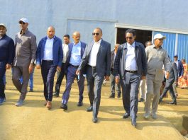 ከፍተኛ የሥራ ኀላፊዎች በባሕር ዳር ከተማ የሚገኙ አምራች ኢንዱስትሪዎችን እየጎበኙ ነው።