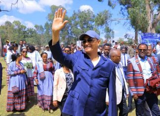 የፌዴሬሽን ምክር ቤት ዋና አፈ ጉባኤ አገኘሁ ተሻገር ሆሳዕና ከተማ ገቡ።