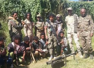 በላይ ጋይንት ወረዳ በጫካ ሲንቀሳቀሱ የነበሩ ታጣቂዎች የሰላም አማራጭን ተቀበሉ።