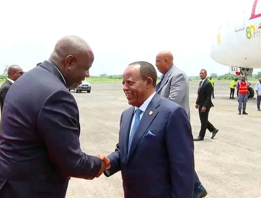 ፕሬዝዳንት ታዬ አጽቀሥላሴ ማላቦ ኢኳቶሪያል ጊኒ ገቡ።