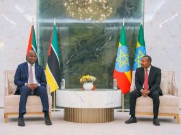 የሞዛምቢክ ፕሬዝዳንት ዳንኤል ፍራንሲስኮ ቻፖ አዲስ አበባ ገቡ።