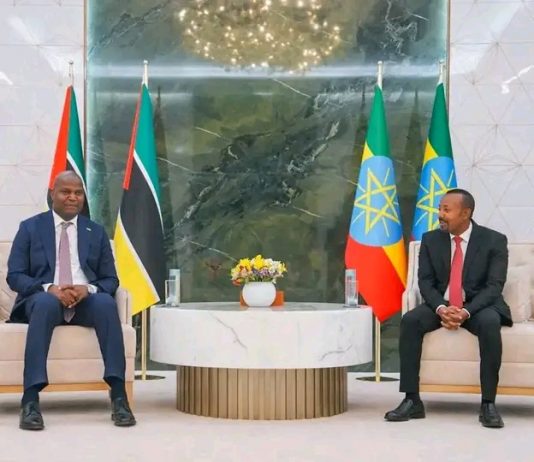 የሞዛምቢክ ፕሬዝዳንት ዳንኤል ፍራንሲስኮ ቻፖ አዲስ አበባ ገቡ።