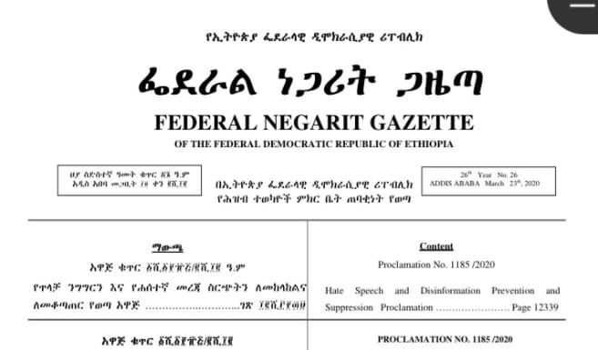 የጥላቻ ንግግር እና የሐሰተኛ መረጃ የወንጀል ተጠያቂነት