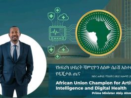 ጠቅላይ ሚኒስትር ዐቢይ አሕመድ (ዶ.ር) በአፍሪካ ኅብረት የሰው ሰራሽ አስተውሎት እና የዲጂታል ጤና ዘርፍ መሪ ሆነው ተሾሙ።