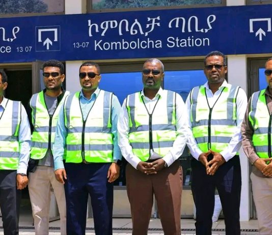 የአማራ ክልል ከፍተኛ መሪዎች የአዋሽ፣ ኮምቦልቻ፣ ሃራ ገበያን የባቡር ፕሮጀክት ዳግም ሥራ አስጀመሩ።