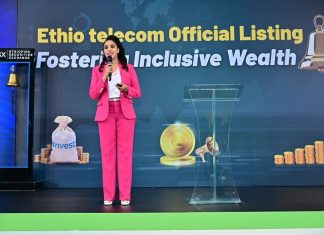 ኢትዮ ቴሌኮም የ10 በመቶ አክሲዮን ሽያጭ ባለድርሻዎቹን ይፋ አደረገ።