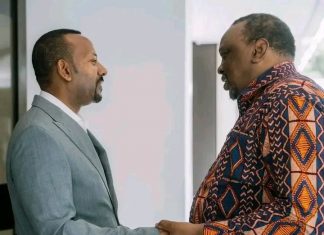 ጠቅላይ ሚኒስትር ዐቢይ አሕመድ ( ዶ.ር) ከቀድሞው የኬንያ ፕሬዝዳንት ኡሁሩ ኬንያታ ጋር ተወያዩ።