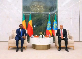 የቤኒን ሪፐብሊክ ፕሬዝዳንት ሮሙዋልድ ዋዳግኒ አዲስ አበባ ገቡ።