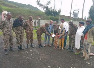 “የሀገር መከላከያ ሠራዊት በችግር ጊዜ ሁሉ ከሕዝብ ጎን በመኖሩ ትልቅ ኩራት ይሰማናል” የመካነ ኢየሱስ ከተማ አሥተዳደር