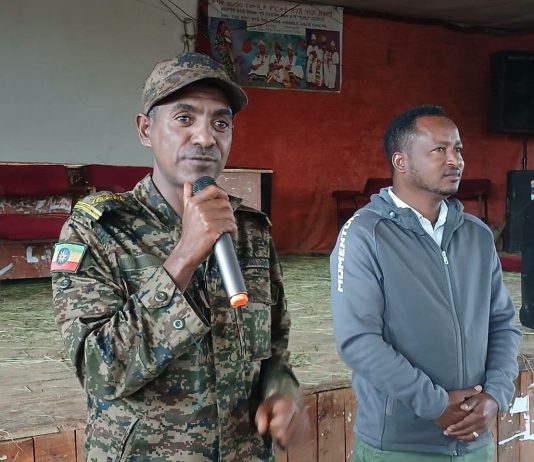 ምሥራቅ ዕዝ ዞብል ክፍለ ጦር በሰከላ ወረዳ ያሠለጠናቸውን የሰላም አሥከባሪዎች አስመረቀ።