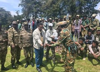 በጃናሞራ ወረዳ በጫካ ሲንቀሳቀሱ የነበሩ ታጣቂዎች የሰላም አማራጭን ተቀበሉ።