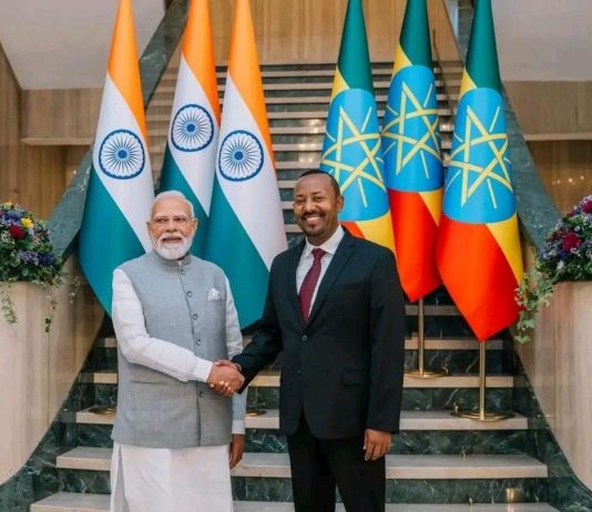 የሕንዱ ጠቅላይ ሚኒስትር ናራንድራ ሞዲ ለጠቅላይ ሚኒስትር ዐቢይ አሕመድ (ዶ.ር) የእንኳን ደስ አለዎት መልዕክት አስተላለፉ።