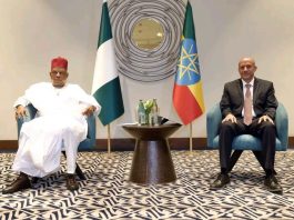 ኢትዮጵያ እና ናይጄሪያ በትብብር ሊሰሩባቸው በሚችሏቸው የሁለትዮሽ ትብብር መስኮች ዙሪያ ዛሬ ከናይጄሪያ ፌዴራል ሪፐብሊክ ምክትል ፕሬዝዳንት ሴናተር ካሺም ሼቲማ ጋር ተወያይተናል።